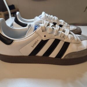 Adidas Samba White Black Sneakers